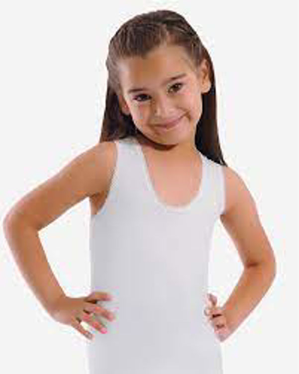 Picture of 4001-COTTON GIRLS -COTTON Sleeveless  Girls Vests